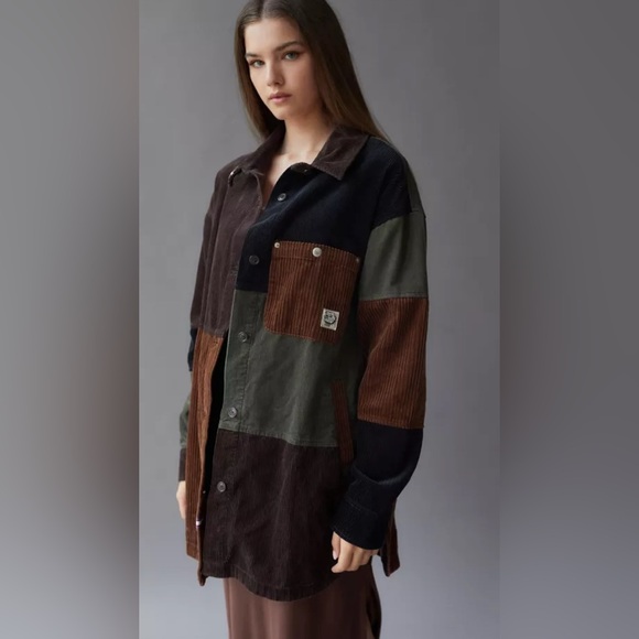 BDG Jackets & Blazers - EUC 100% Cotton BDG Neutral Patchwork Corduroy Shirt Jacket Shacket